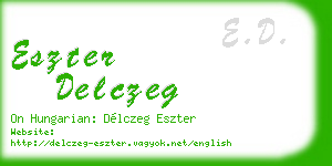 eszter delczeg business card